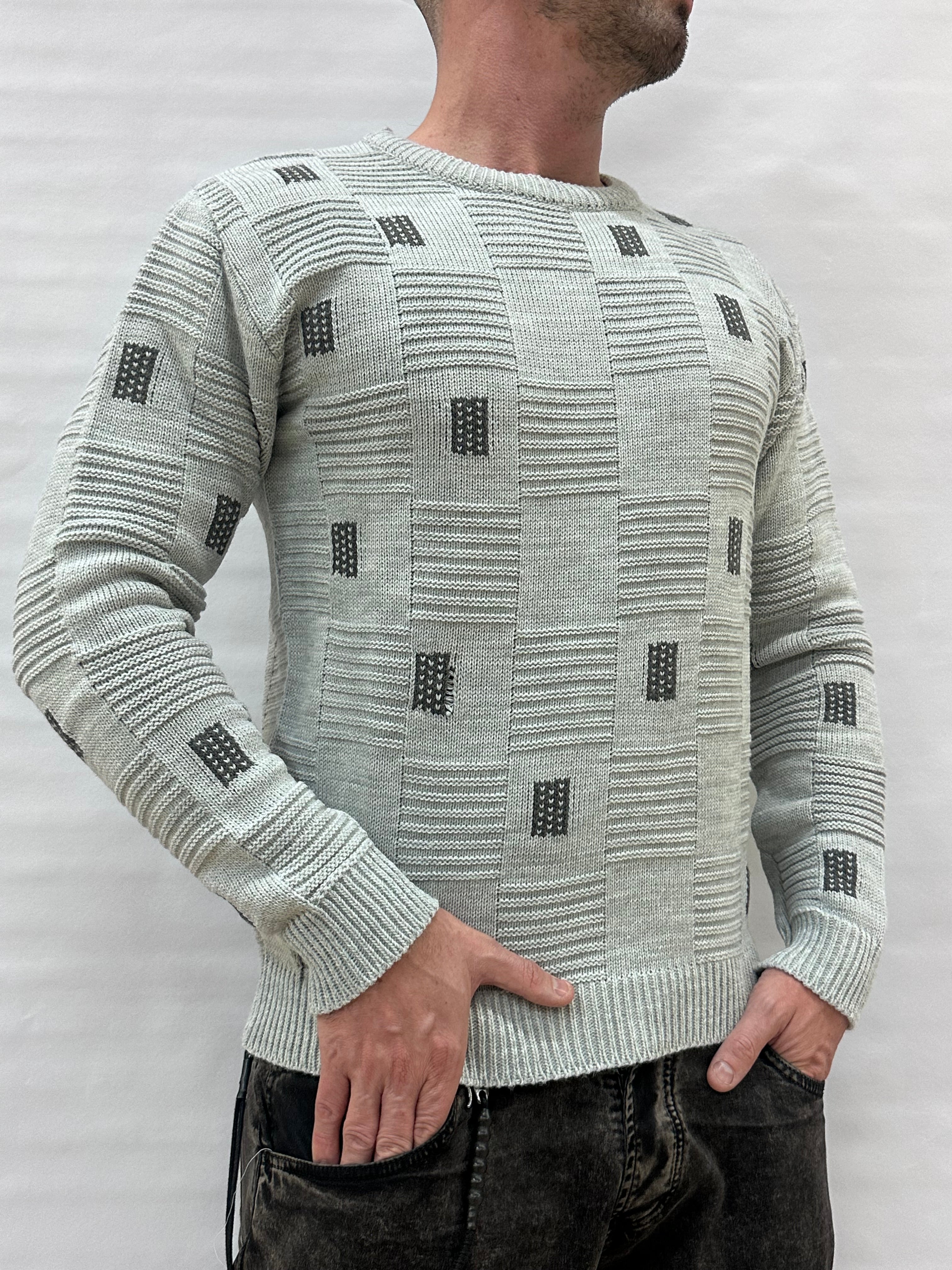 Maglione IMPERIAL con trama geometrica , Cod: M81411171