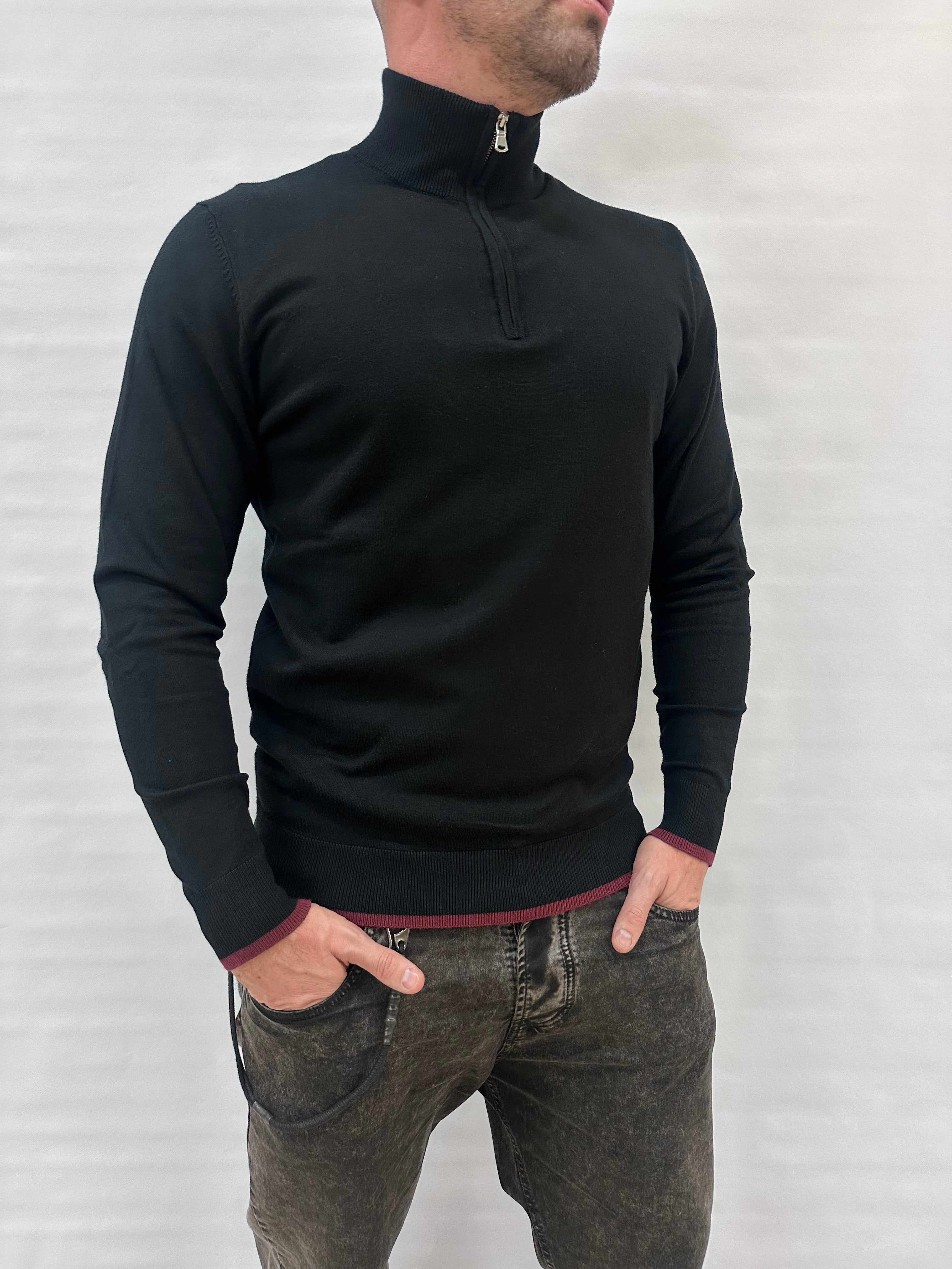 Maglia IMPERIAL con zip parziale, Cod: M8857121U2