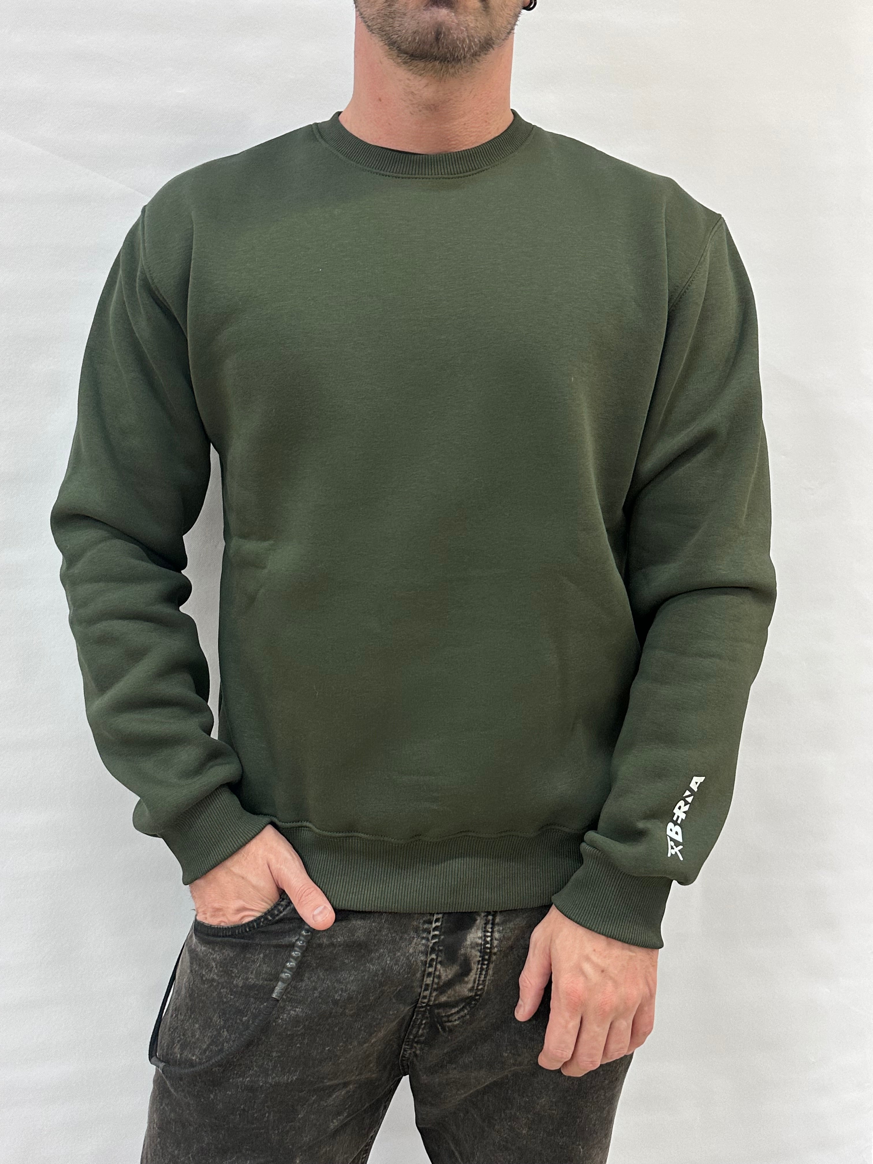 Felpa BERNA tuta girocollo, senza cappuccio, interno felpato , COD: 25202057