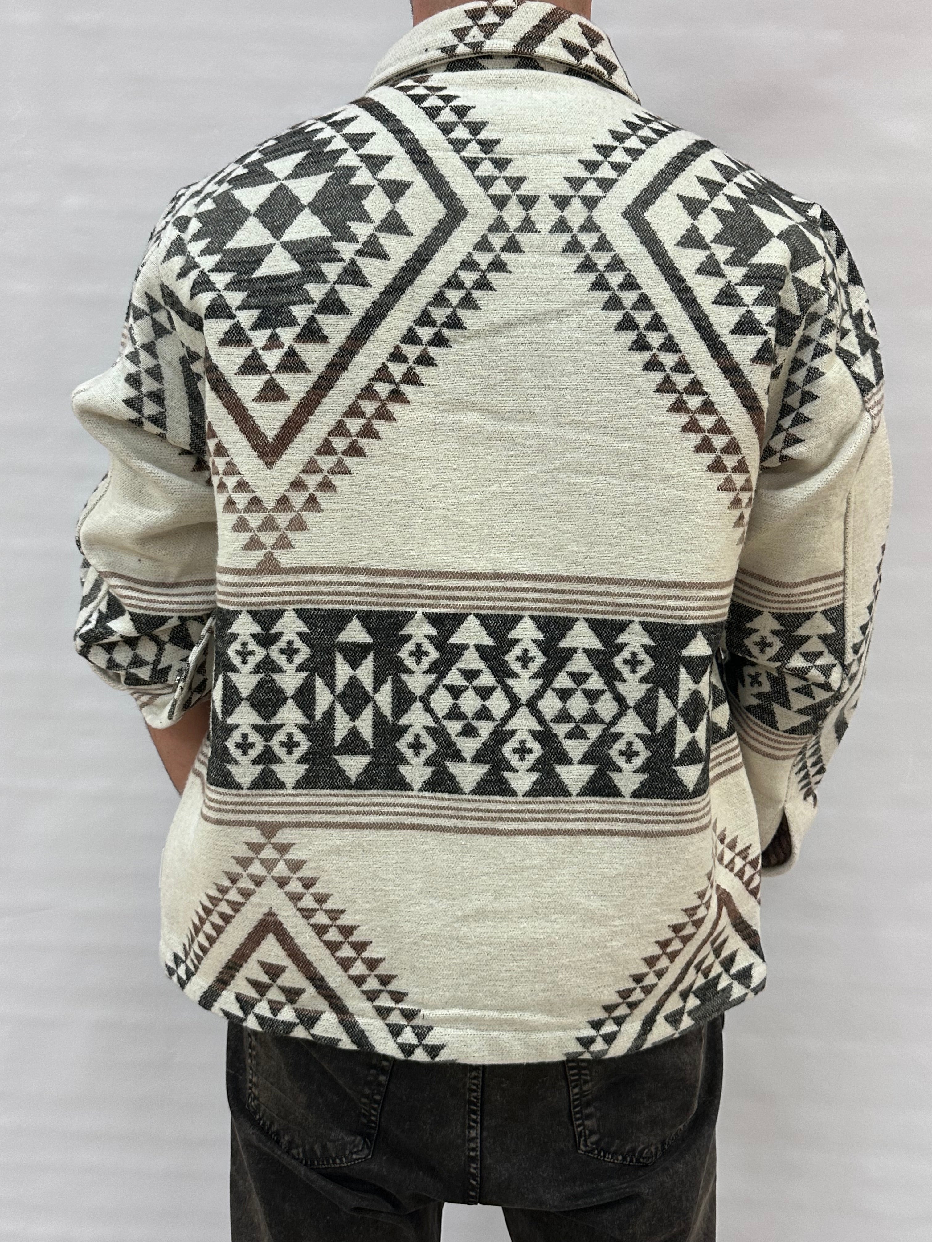 Camiciona/Sahariana BERNA con trama azteca - Cod: 25229030