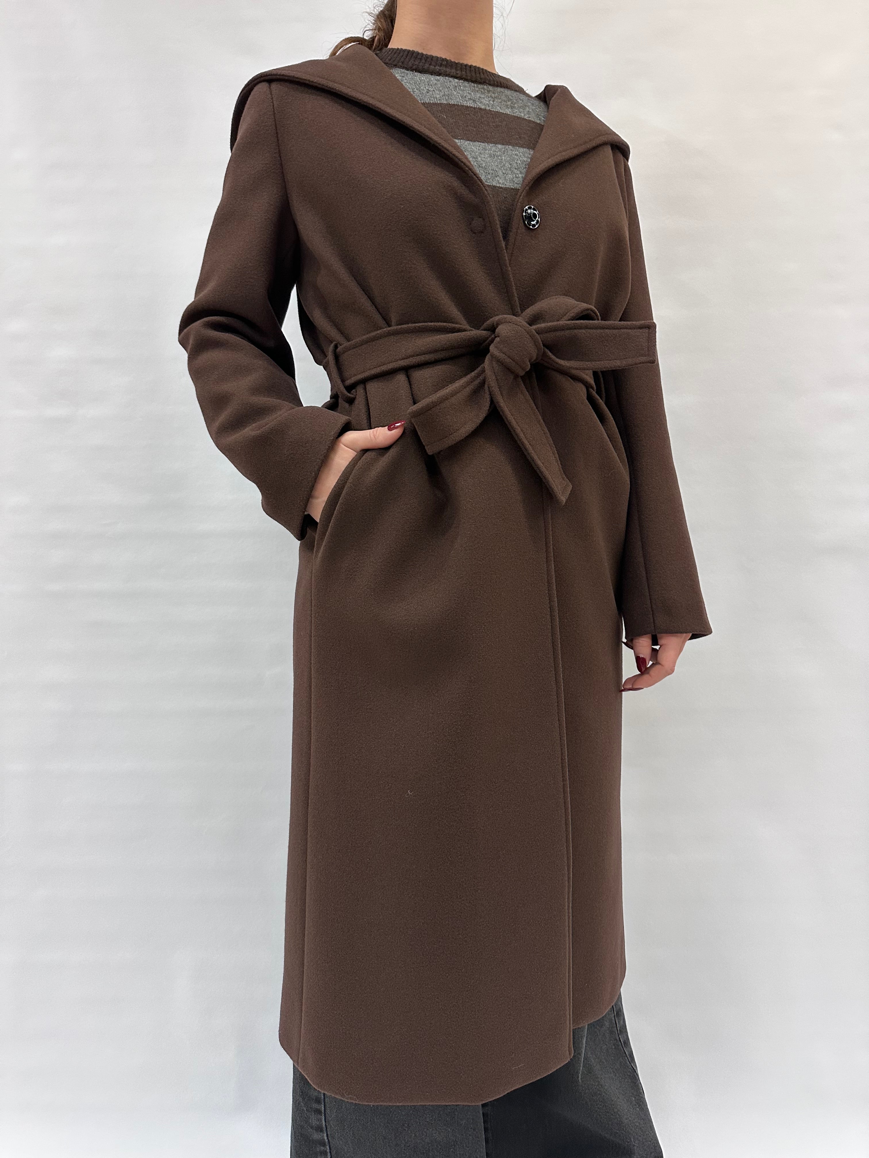 Cappotto LADY&LADY lungo con cintura in dotazione - COD: CT25196