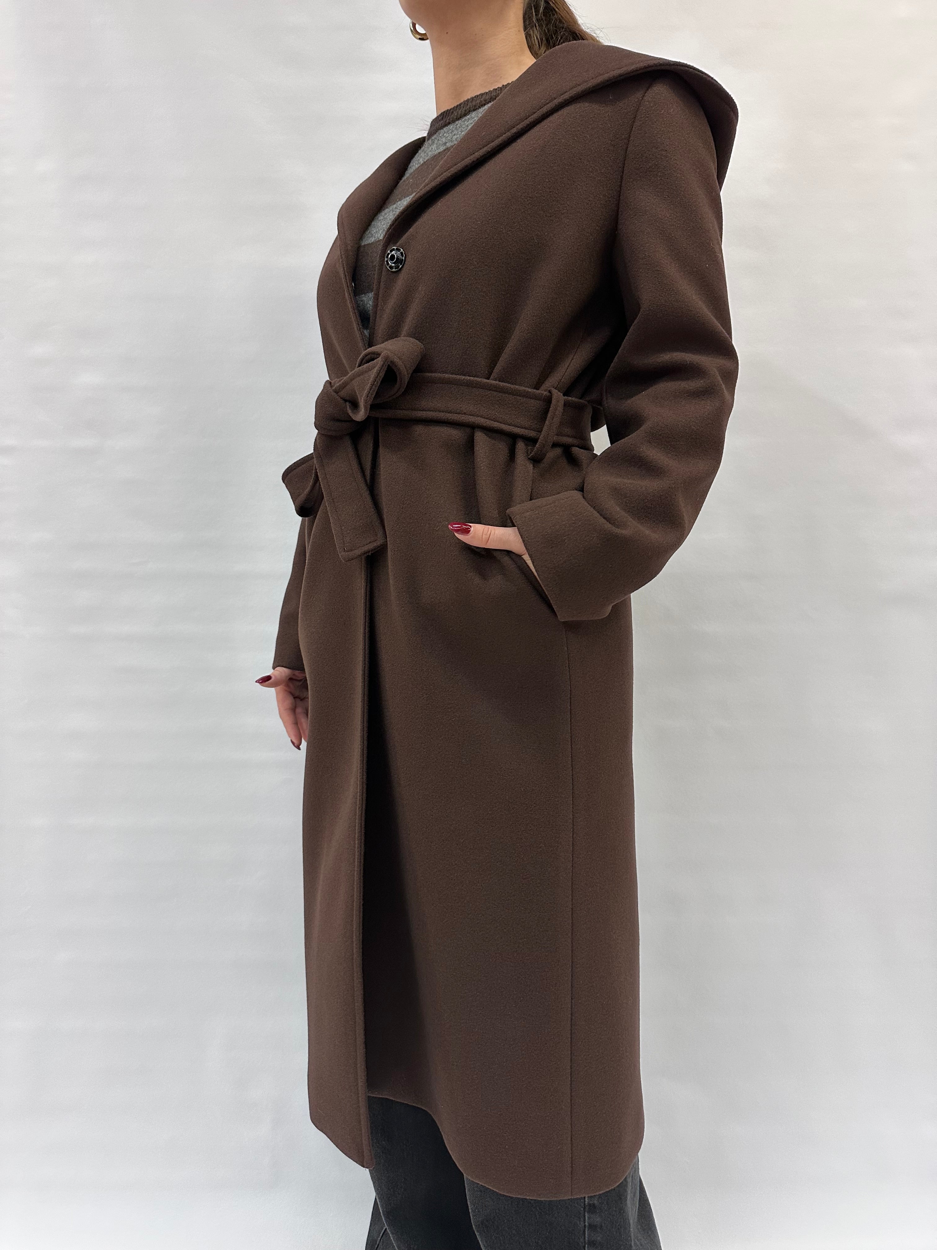 Cappotto LADY&LADY lungo con cintura in dotazione - COD: CT25196